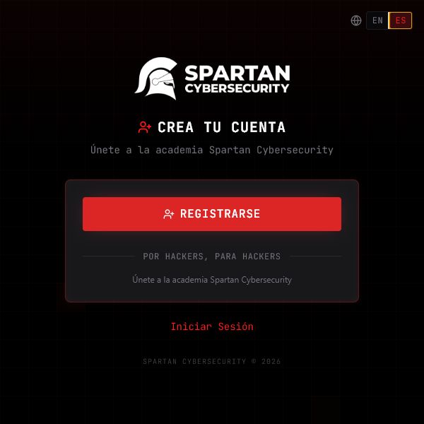 Pantalla de registro de Spartan-Labs en español