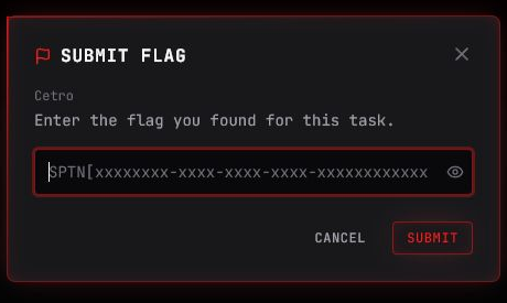 Form for submitting a Task flag